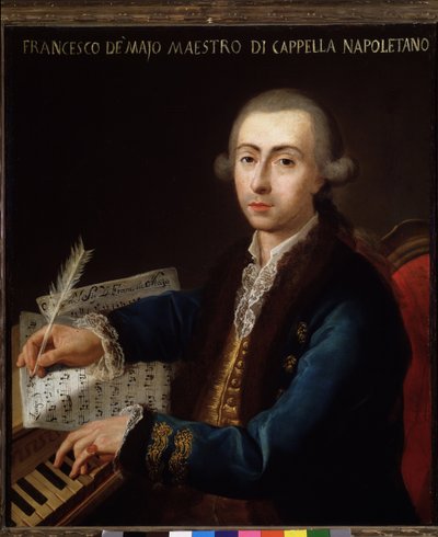 Retrato de Gian Francesco de Majo (1732-1770) Compositor italiano de Diego Pesco