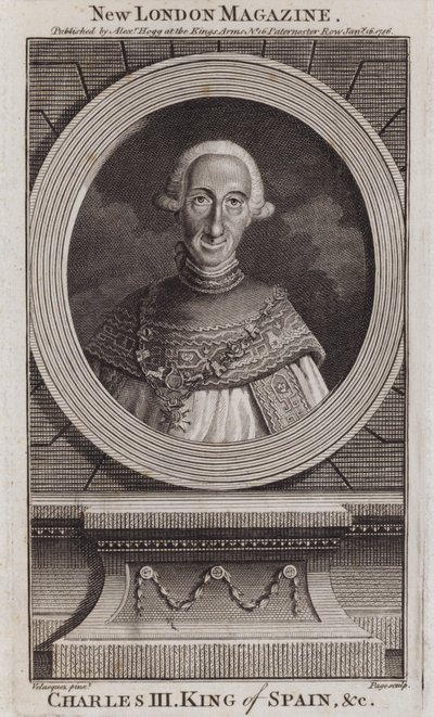 Carlos III, Rei de Espanha de Diego Rodriguez de Silva y (after) Velazquez