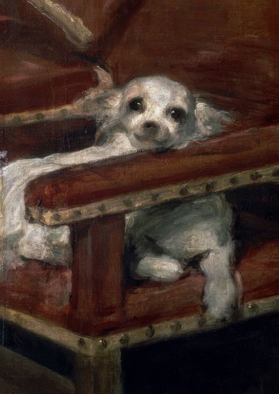 Infantil Philipp Prosper - Detalhe: cachorrinho de Diego Velázquez