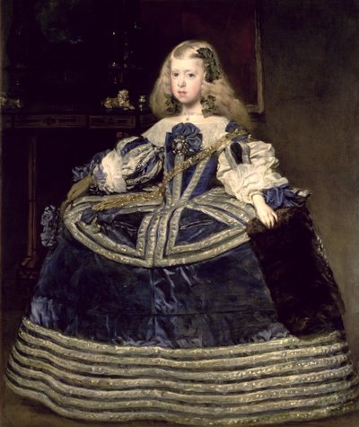 Infanta Margarita Teresa em um vestido azul de Diego Velázquez