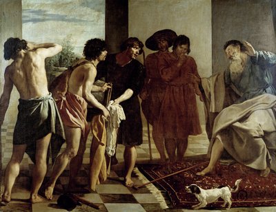 Jacob recebe a túnica de Giuseppe de Diego Rodriguez de Silva y Velazquez