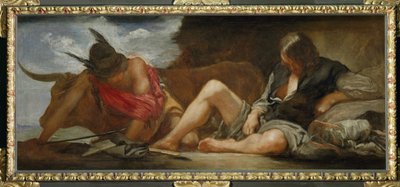 Mercúrio e Argos ... (pintura sobre tela) de Diego Rodriguez de Silva y Velazquez