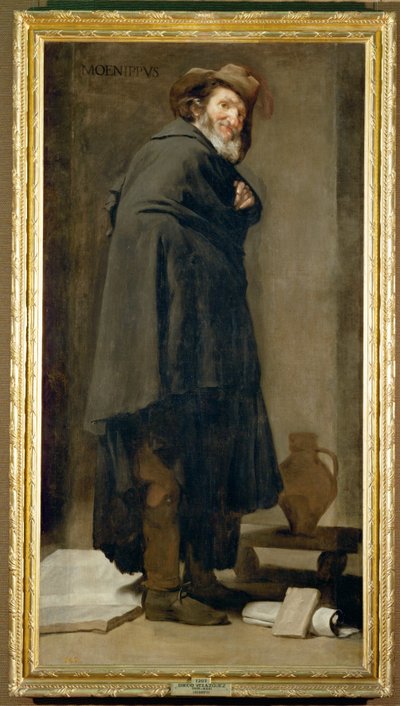 Moenippus, sátiro e filósofo grego do século III a.C. (pintura sobre tela) de Diego Rodriguez de Silva y Velazquez