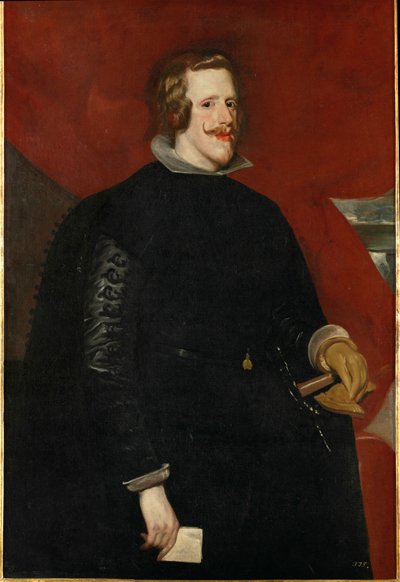 Filipe IV, rei de Espanha, filho do rei Filipe III e da arquiduquesa Maria Ana ... (pintura sobre tela) de Diego Rodriguez de Silva y Velazquez