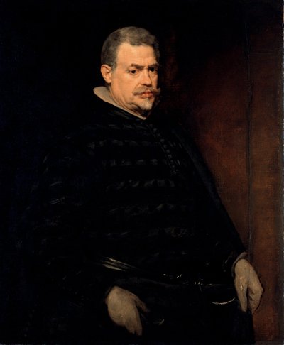 ""Retrato de Don Juan Mateos (mort 1643)"" Pintura de Diego Velasquez (Velazquez) (1599-1660) 1631 Dresden, coleções de arte do estado de Diego Velázquez