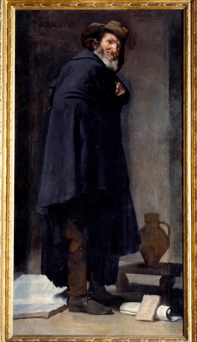Retrato de Menippe (Menippe de Sinope, poeta e filósofo grego da Escola Cínica, que viveu entre os séculos IV e III a.C.). Pintura de Diego Rodriguez de Silva y Velasquez (1599-1660) de Diego Velázquez