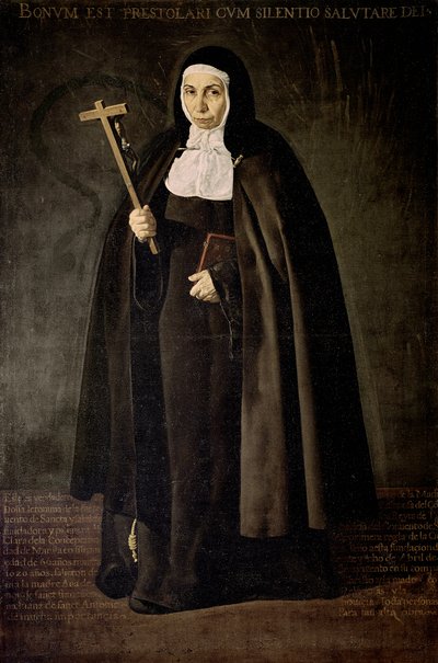 Retrato da Madre Jeronima de la Fuente de Diego Rodriguez de Silva y Velazquez