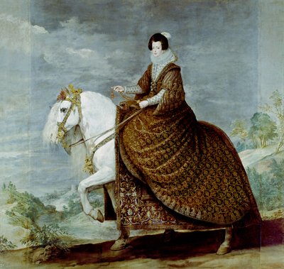 Retrato da Rainha Isabel de Bourbon a cavalo de Diego Rodriguez de Silva y Velazquez