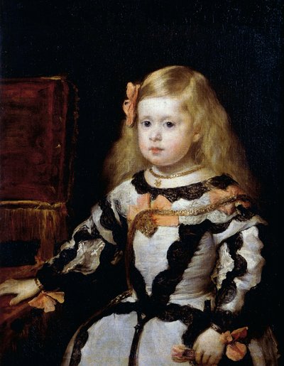 Retrato da Infanta Margarita (1651-1673) filha do Rei Filipe IV de Espanha e da sua segunda esposa Mariana da Áustria de Diego Velázquez