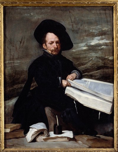 Retrato do bobo Diego de Acedo diz o primo. Pintura de Diego Rodriguez de Silva y Velasquez (1599-1660) de Diego Velázquez