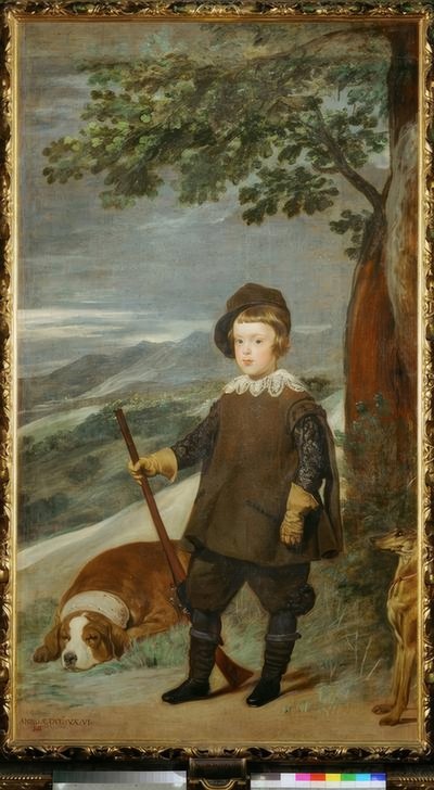 Príncipe Baltasar Carlos como caçador de Diego Velázquez