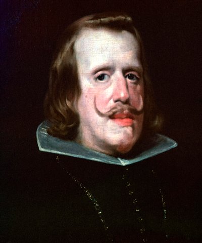Pintura do rei Filipe IV de Espanha, século XVI. de Diego Velasquez