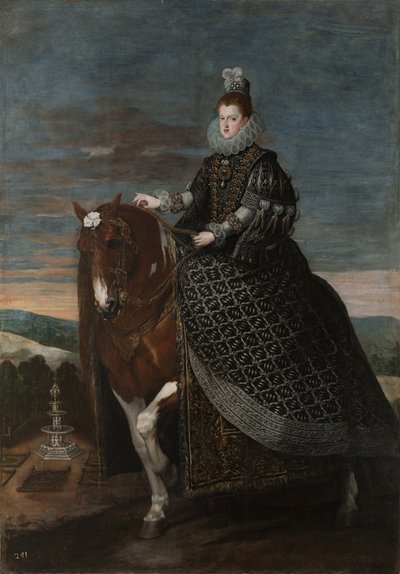 Retrato equestre de Margarita da Áustria 15841611, entre 1630 e 1635 de Diego Velázquez