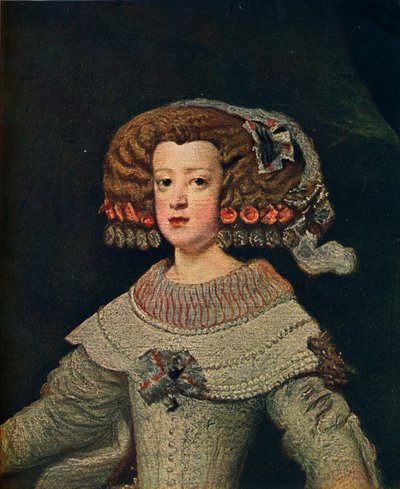 Retrato da rainha Marie-Anne, Mariana da Áustria, 1652, 1910 de Diego Velázquez