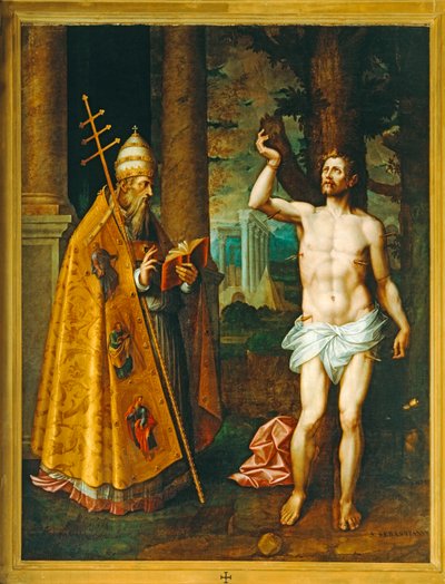 Santos Sebastião e Fabiano (pintura) de Diego de Urbina