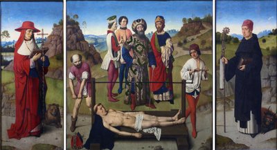 Neerlandês: Het martyrdom van de Saint Erasmus Tryptich of the martyrdom of Saint Erasmus de Dieric Bouts