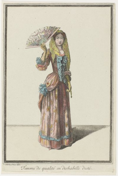 Mulher de qualidade em vestido de verão (título sobre o objecto) de Dieu de Saint Jean