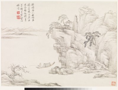 Paisagens segundo Mestres do passado de Ding Huang