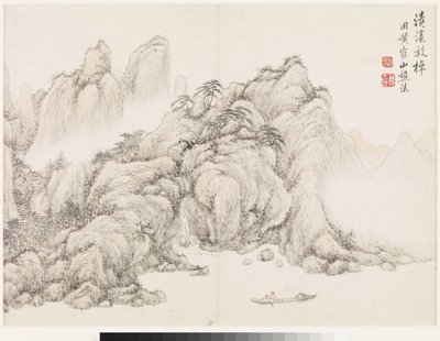 Paisagens segundo Mestres do passado de Ding Huang