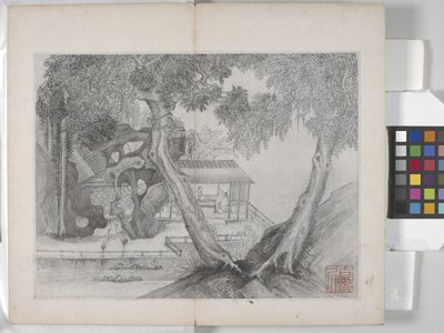 Álbum de Pinturas Paisagísticas (tinta sobre papel) de Ding Yunpeng