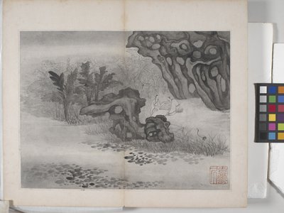 Álbum de Pinturas Paisagísticas (tinta sobre papel) de Ding Yunpeng