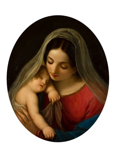 A Virgem e a criança de Diodato Massimo