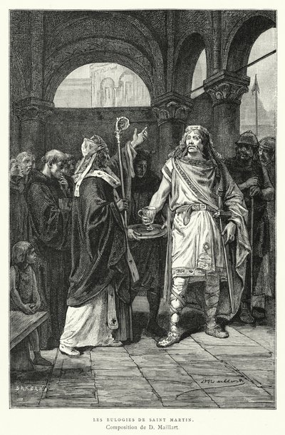Les Eulogies De Saint Martin (gravura) de Diogene Ulysse Napoleon Maillart