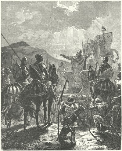 Papa Inocêncio III pregando a Cruzada Albigensiana de Diogene Ulysse Napoleon Maillart