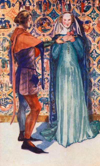 Um Homem e uma Mulher do Tempo de Eduardo II 1307-1327 de Dion Clayton Calthrop