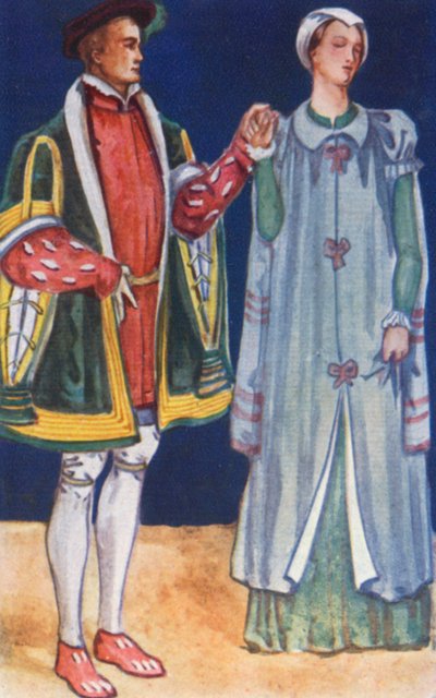 Um Homem e uma Mulher do Tempo de Eduardo VI 1547-1553 de Dion Clayton Calthrop