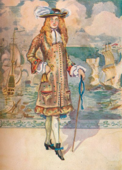 Um homem da época de Carlos II, 1907 de Dion Clayton Calthrop