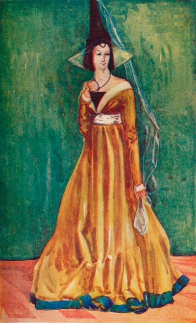 Uma mulher da época de Eduardo IV, 1907 de Dion Clayton Calthrop