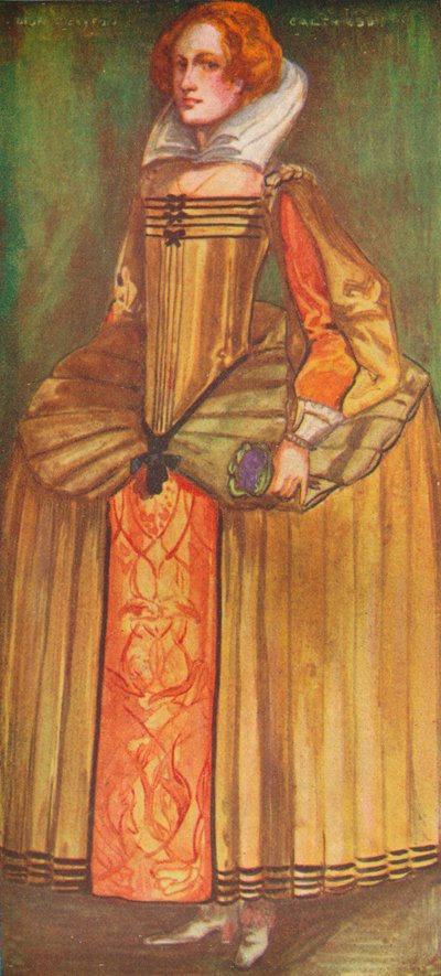 Uma mulher da época de Elizabeth, 1907 de Dion Clayton Calthrop