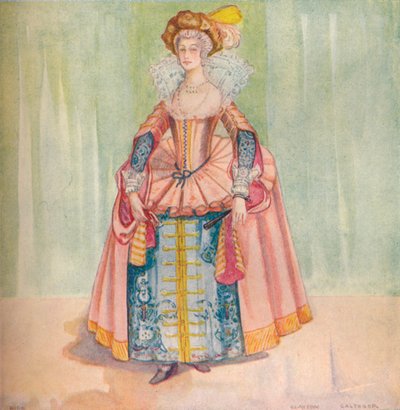 Uma mulher da época de Tiago I, 1907 de Dion Clayton Calthrop