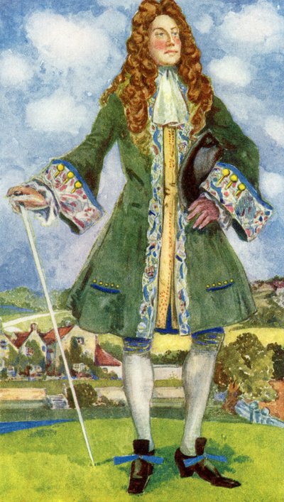 O traje de homem no reinado de Guilherme e Maria (1689-1702) de Dion Clayton Calthrop