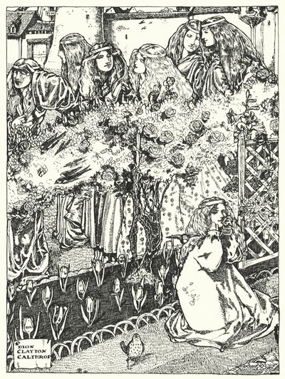 As Sete Princesas (gravura) de Dion Clayton Calthrop
