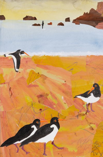 Uma maré baixa de Gormley (colagem) de Dione Verulam