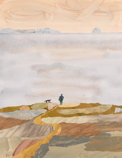 Banho de manhã de outono (colagem) de Dione Verulam