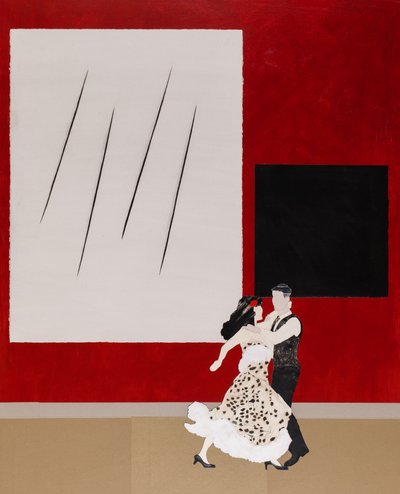 Em sintonia com Malevich, 2020 (colagem) de Dione Verulam