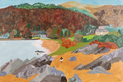 Saddell, Mull of Kintyre (colagem) de Dione Verulam