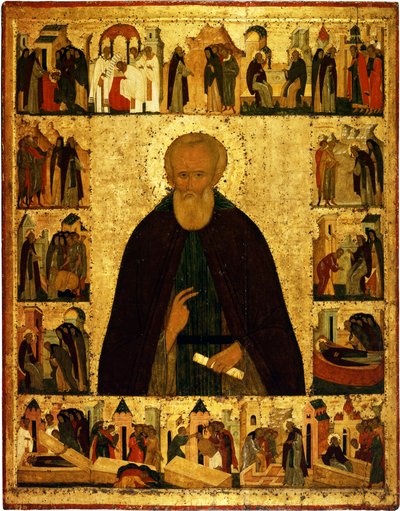 Saint Dmitry Prilutsky com cenas de sua vida, ca 1503 de Dionysius