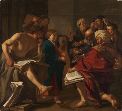Cristo entre os Doutores de Dirck Baburen van