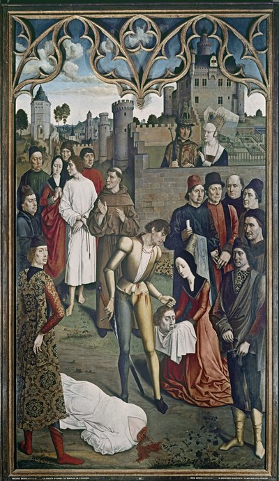 A Justiça do Imperador Otto: A Execução do Homem Inocente, 1473-75 (ver também 3672) de Dirck Bouts