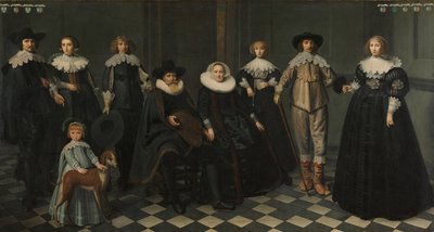 Retrato da Família de Dirck Bas Jacobsz, Burgomestre de Amesterdão de Dirck Dircksz. van Santvoort