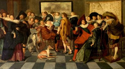 Uma festa holandesa, c.1620 de Dirck Hals