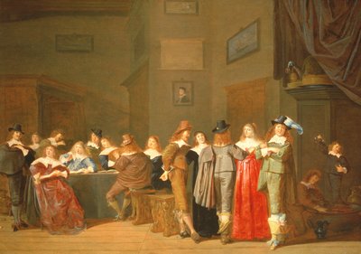 Cena de cortejo de Dirck Hals