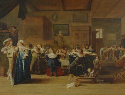 Encontrando-se em um interior de Dirck Hals