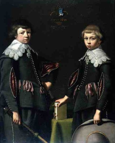 Dois jovens rapazes de Dirck Santvoort