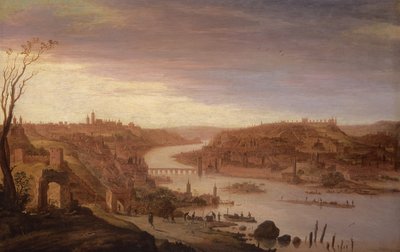 Vista panorâmica de Praga (versão restaurada, ver também 52796) de Dirck Verhaert
