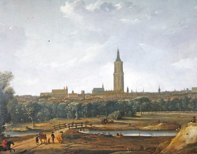 Vista de Haia (óleo sobre tela) de Dirck Verhaert